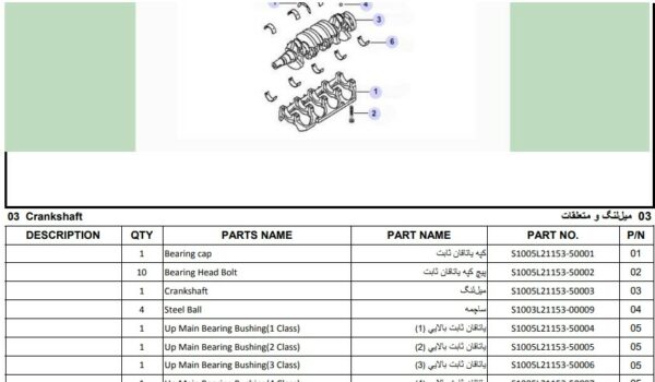 تصویر PDF فارسی کاتالوگ شماره فنی قطعات جک J5 | JAC J5